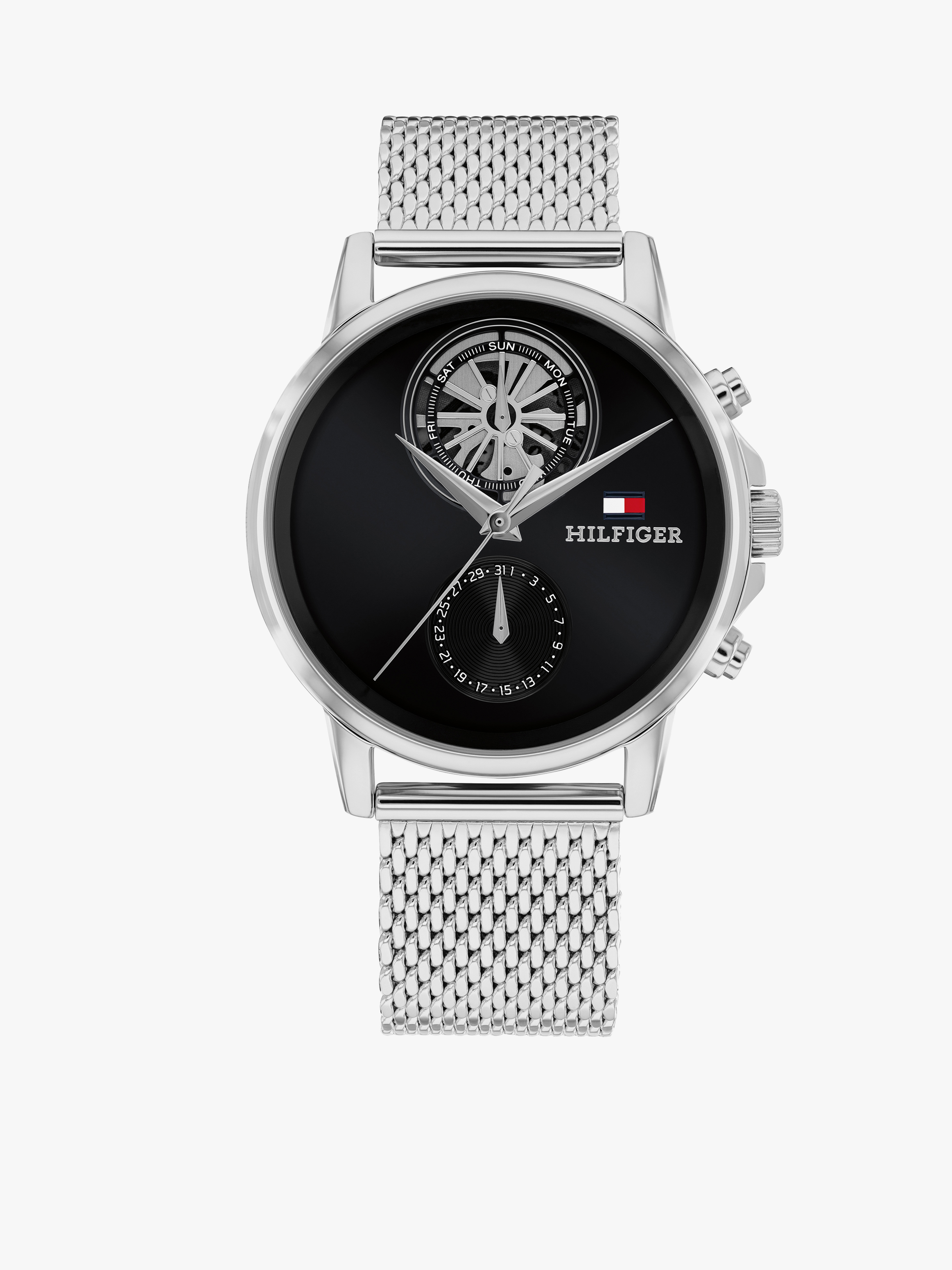 Tommy Hilfiger Black Stewart Men’s 40mm Watch — Black