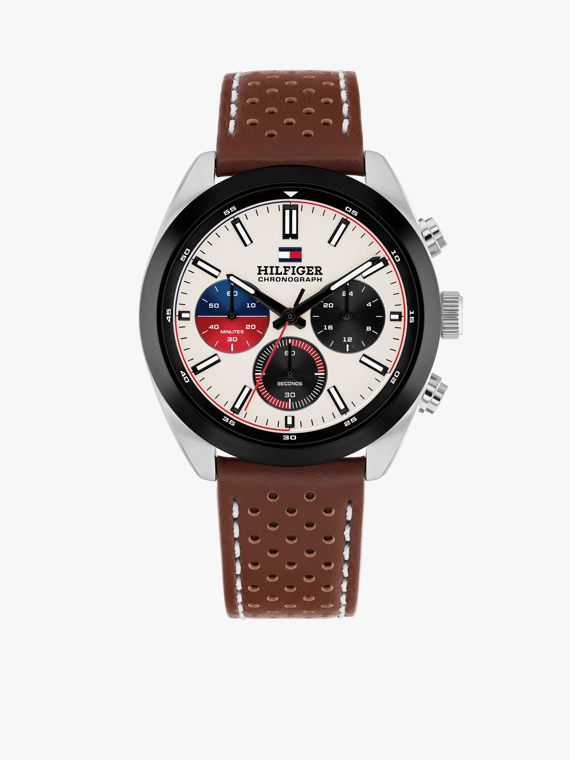 Tommy Hilfiger Parchment Hudson Men’s 40mm Watch — Brown