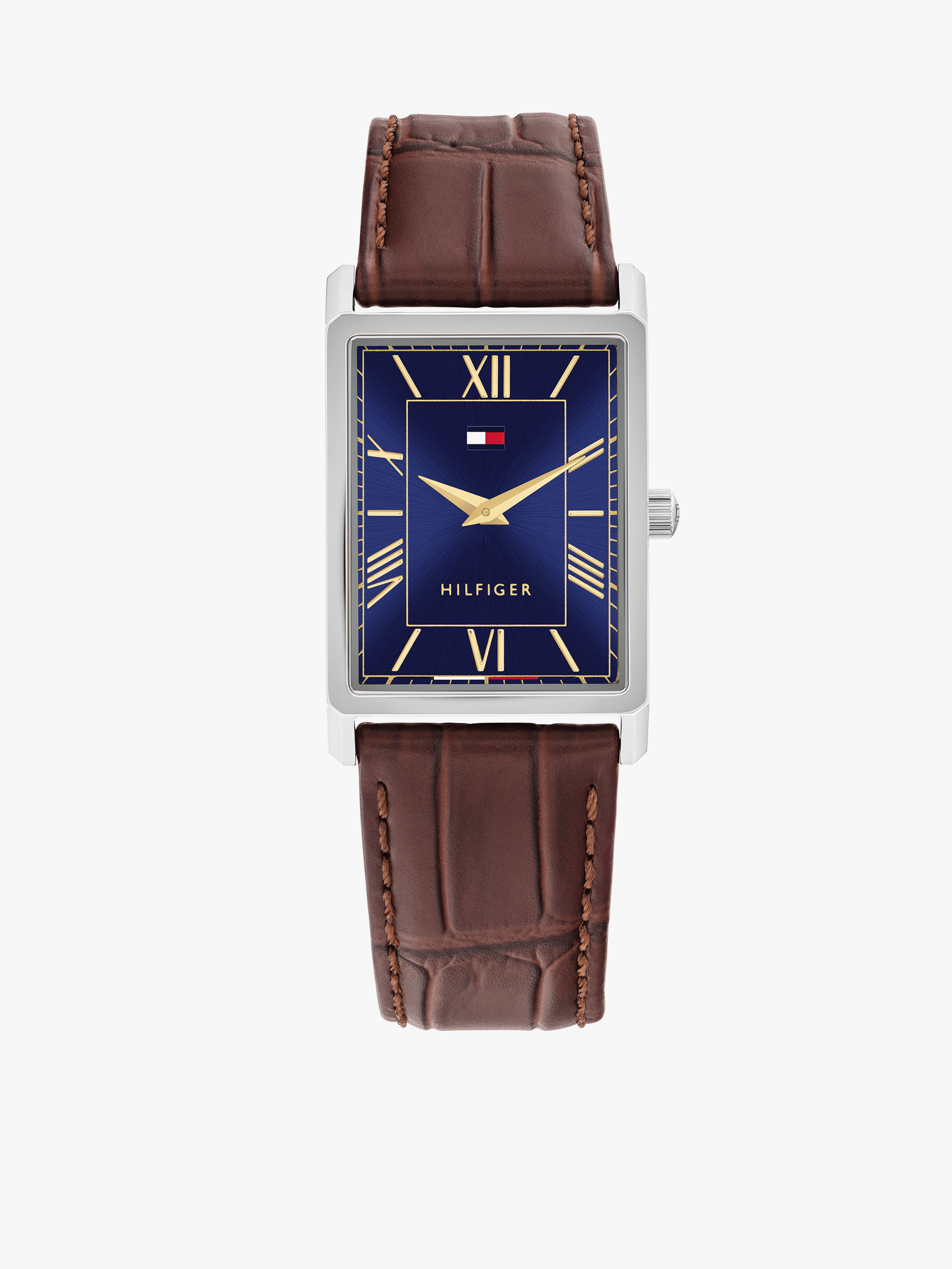 Tommy Hilfiger Men's Ben 40mm × 25.5mm Stainless Steel Watch — Blue