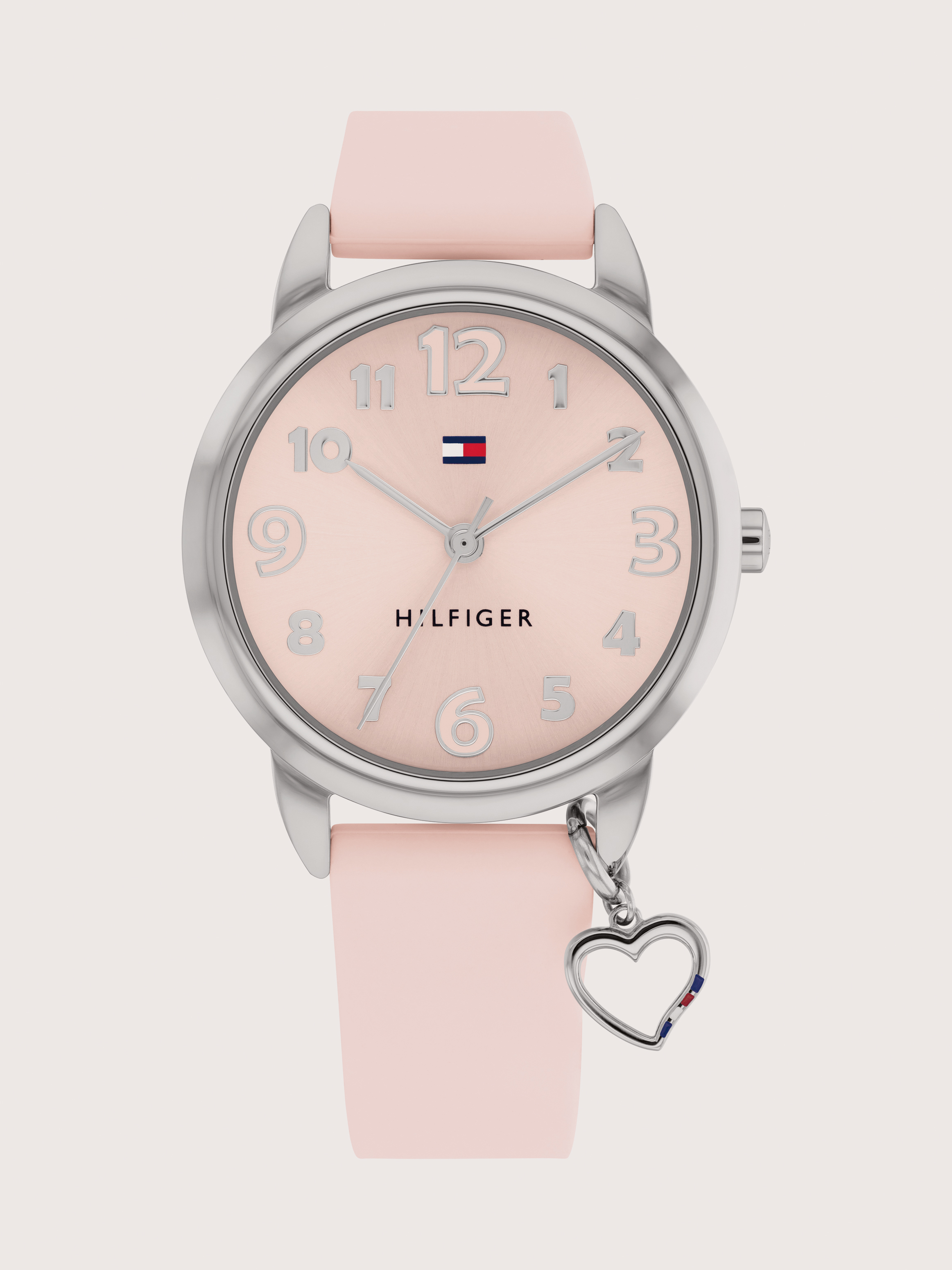 Quartz Analog Watch with Charm
