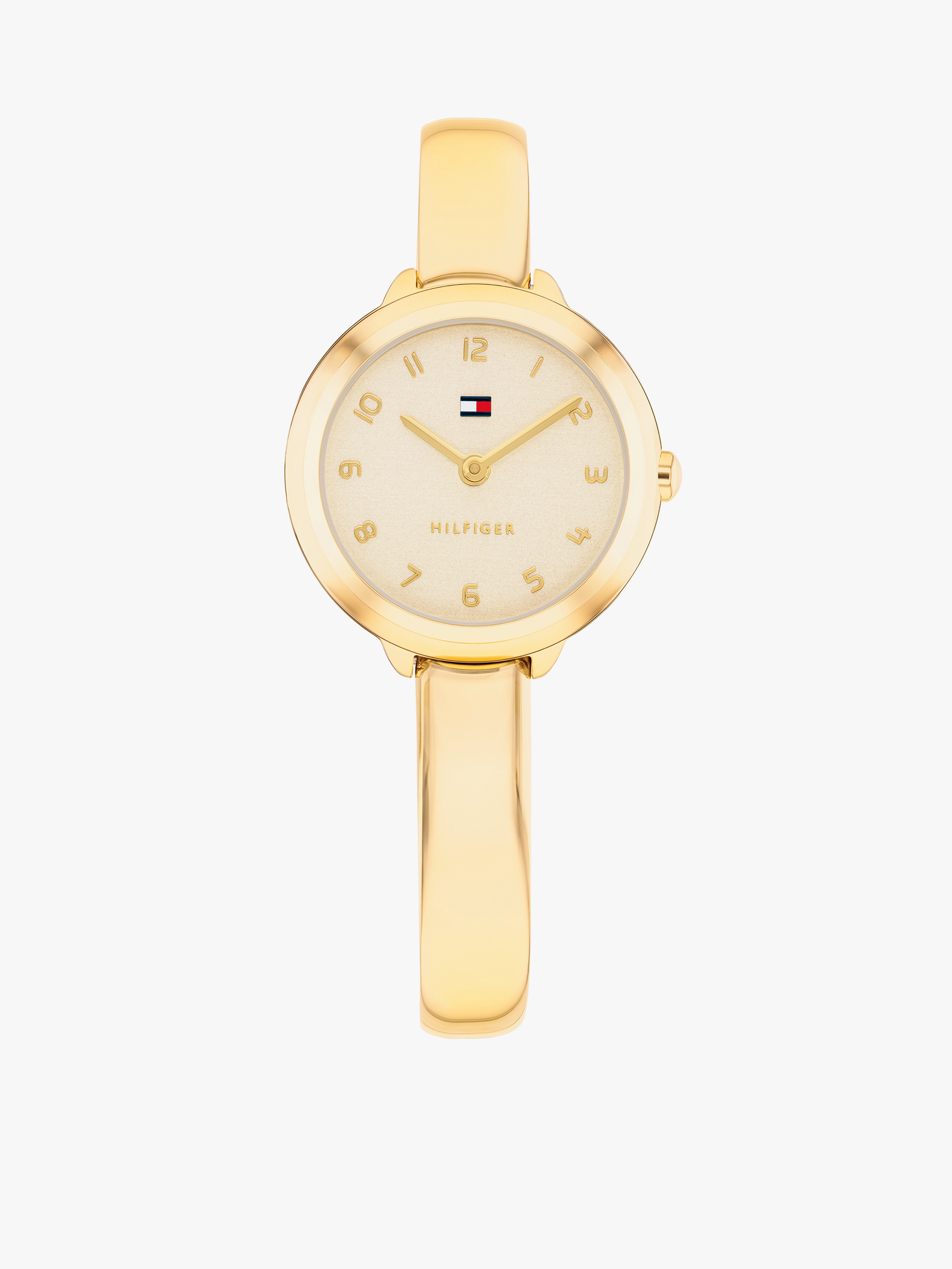 Tommy Hilfiger Gold Demi Bangle Women’s 26mm Watch — Gold