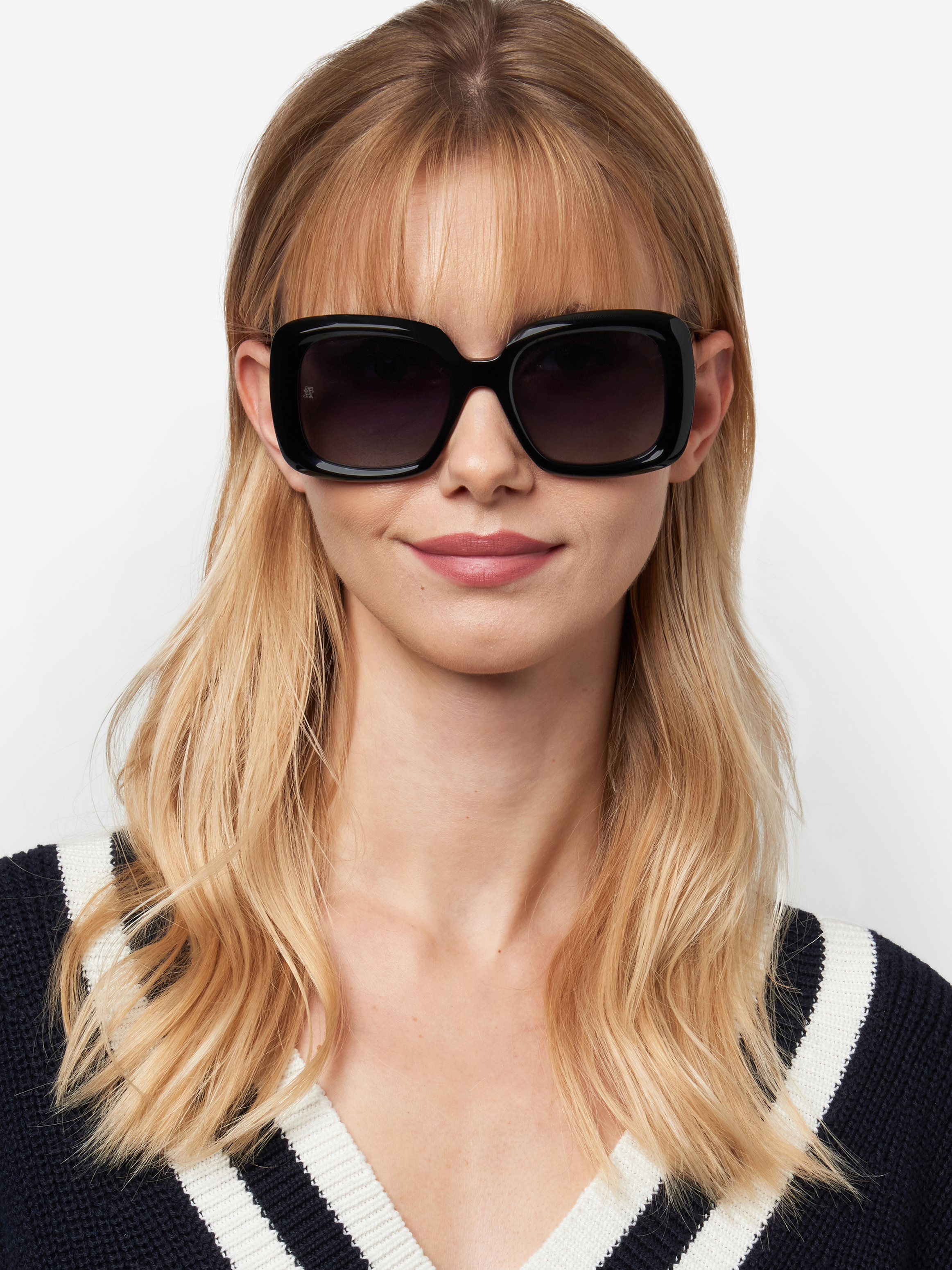 Woman Square Modern Preppy Sunglasses
