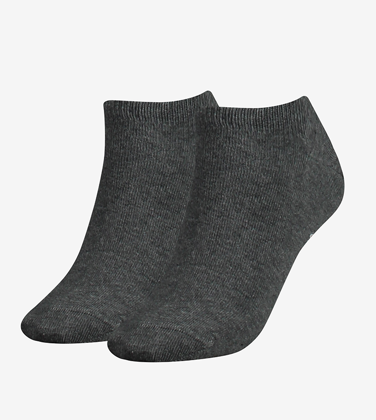 Sneaker Socks - 2-PACKS — Grey