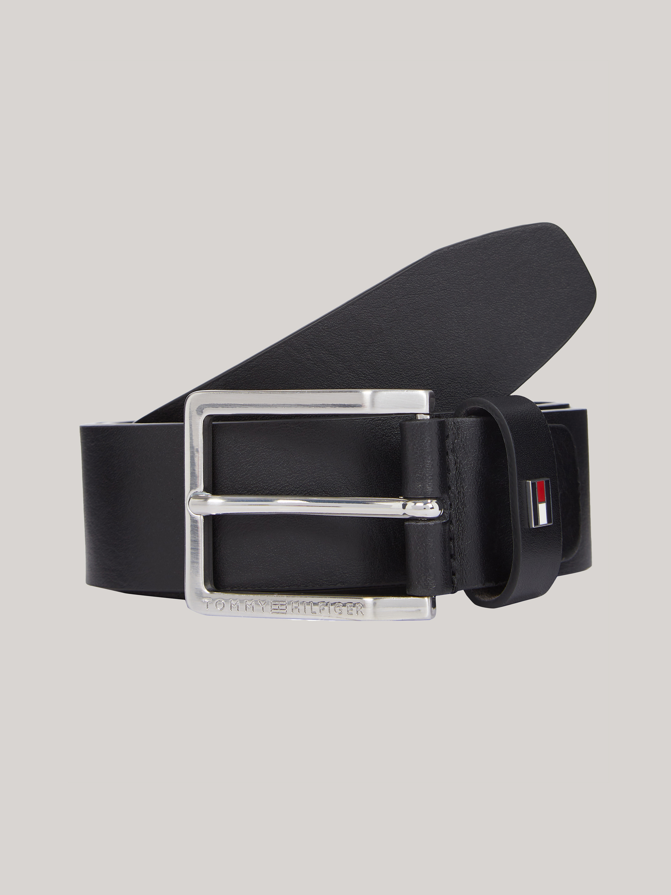 Adjustable Square Buckle Leather Belt