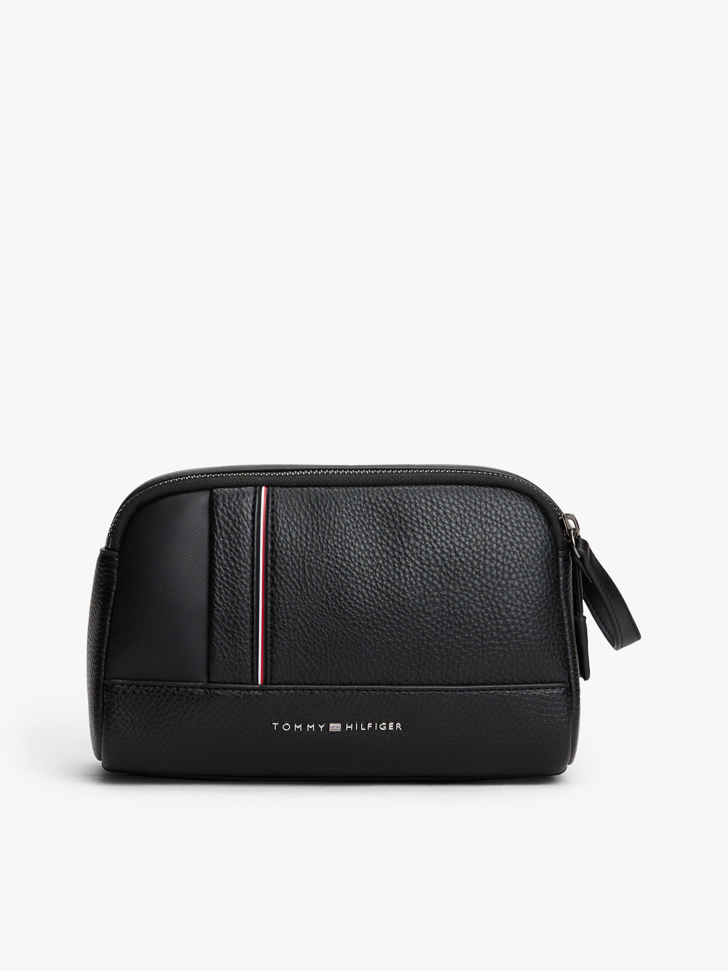 Signature Tape Pebble Grain Washbag