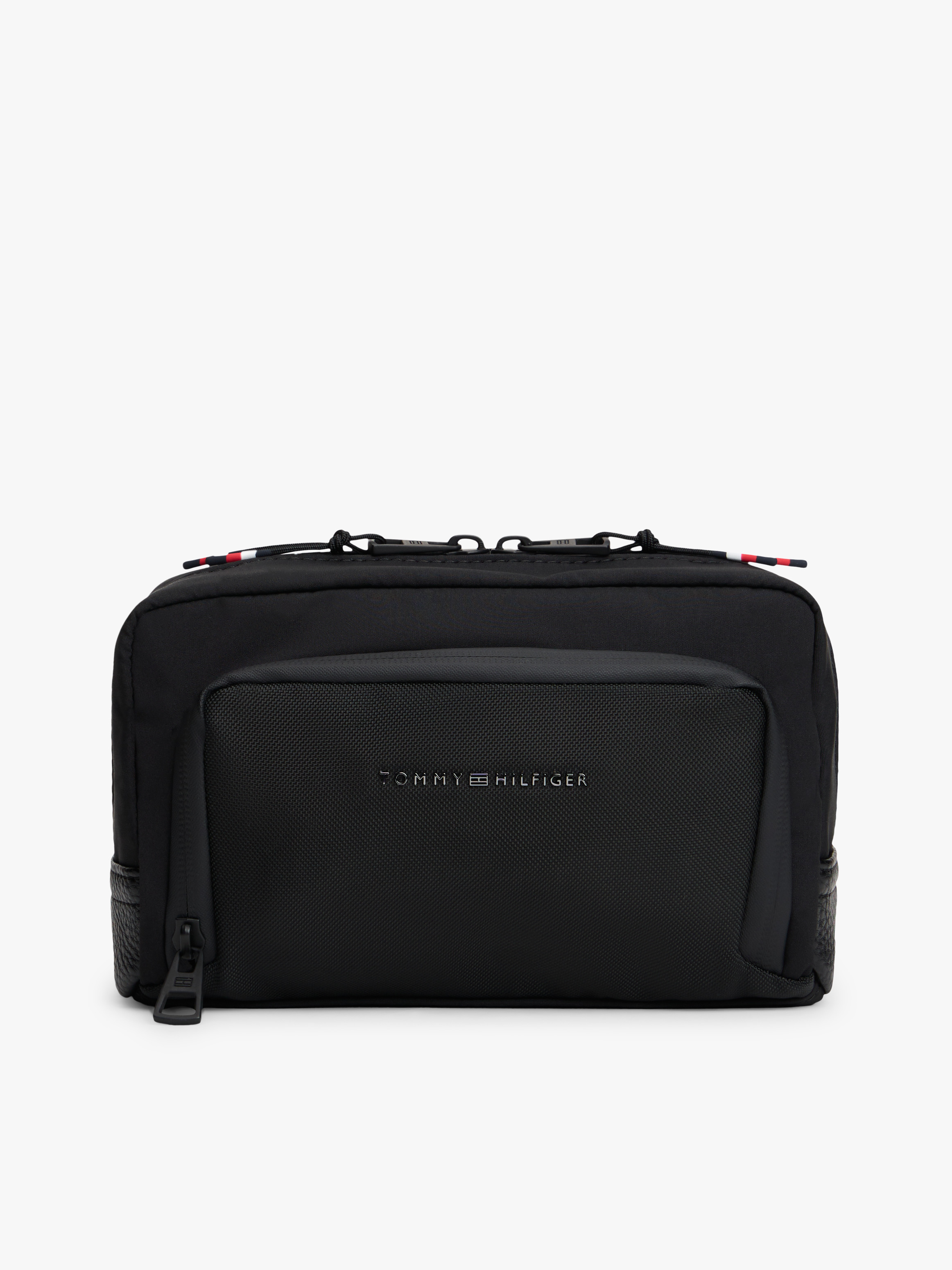 Metal Logo Textile Washbag