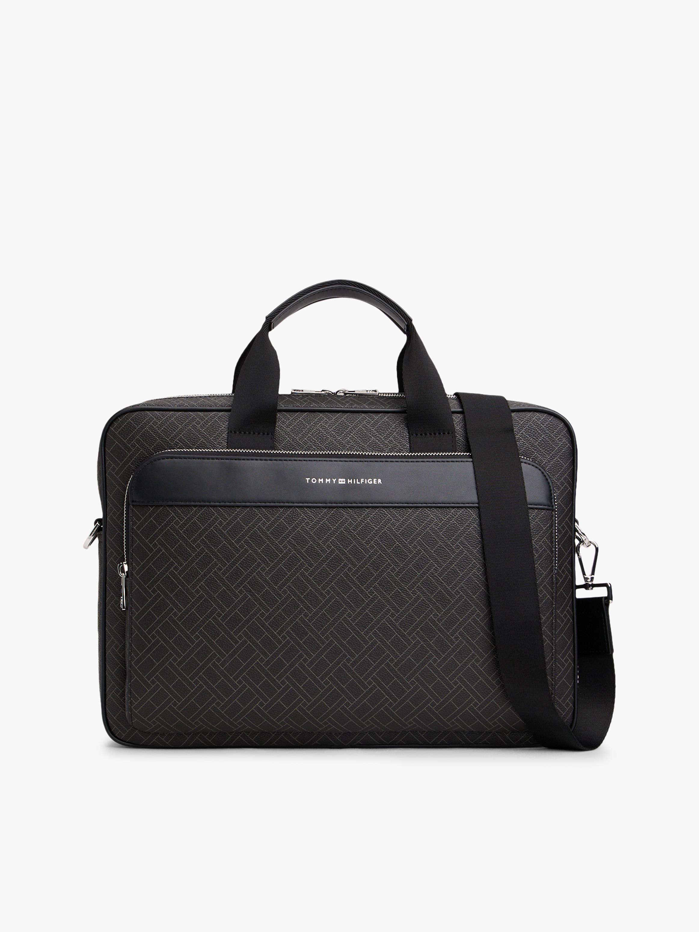 Hilfiger Flag Mixed Texture Laptop Bag