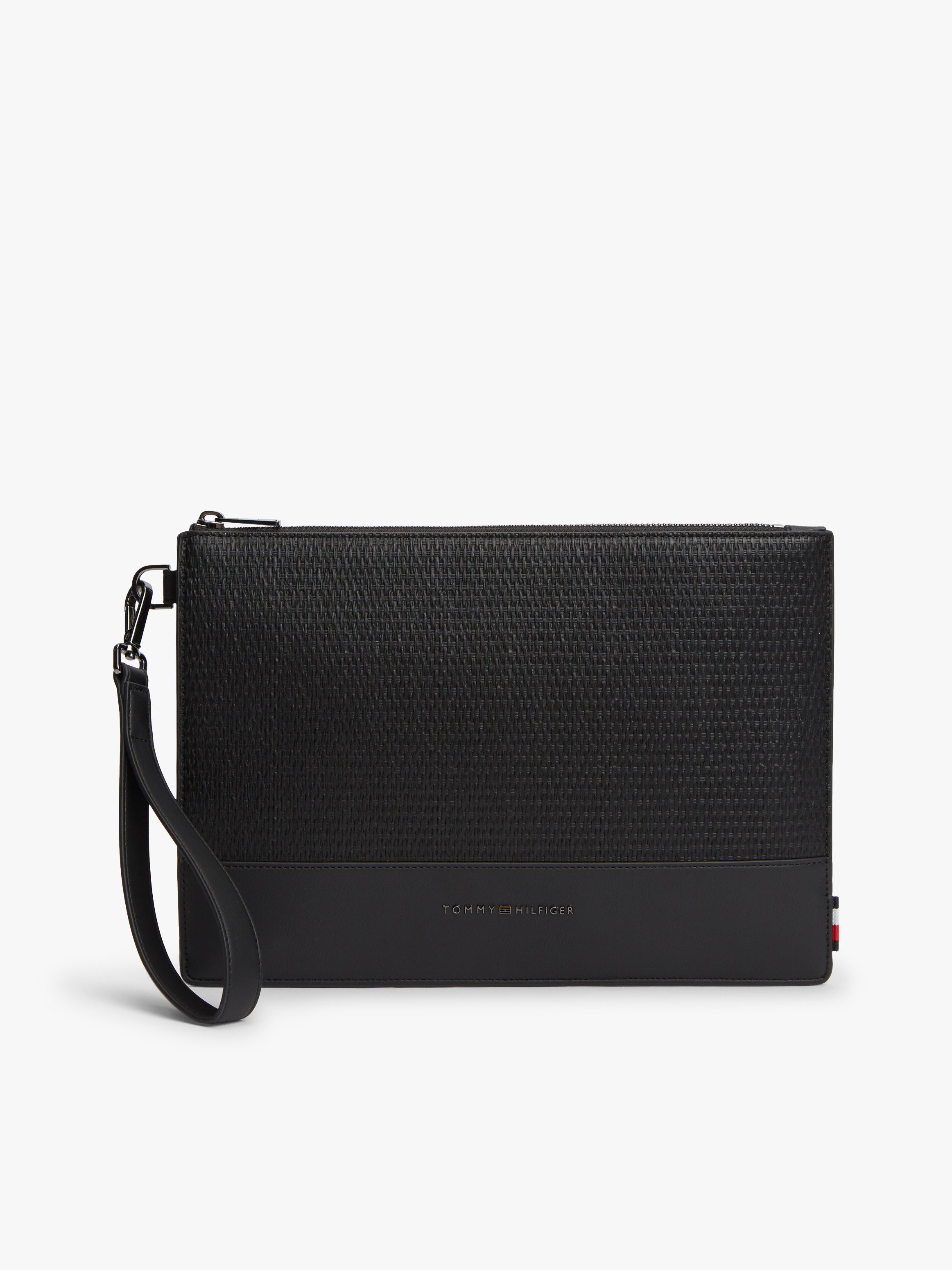 Metal Logo Woven Pouch