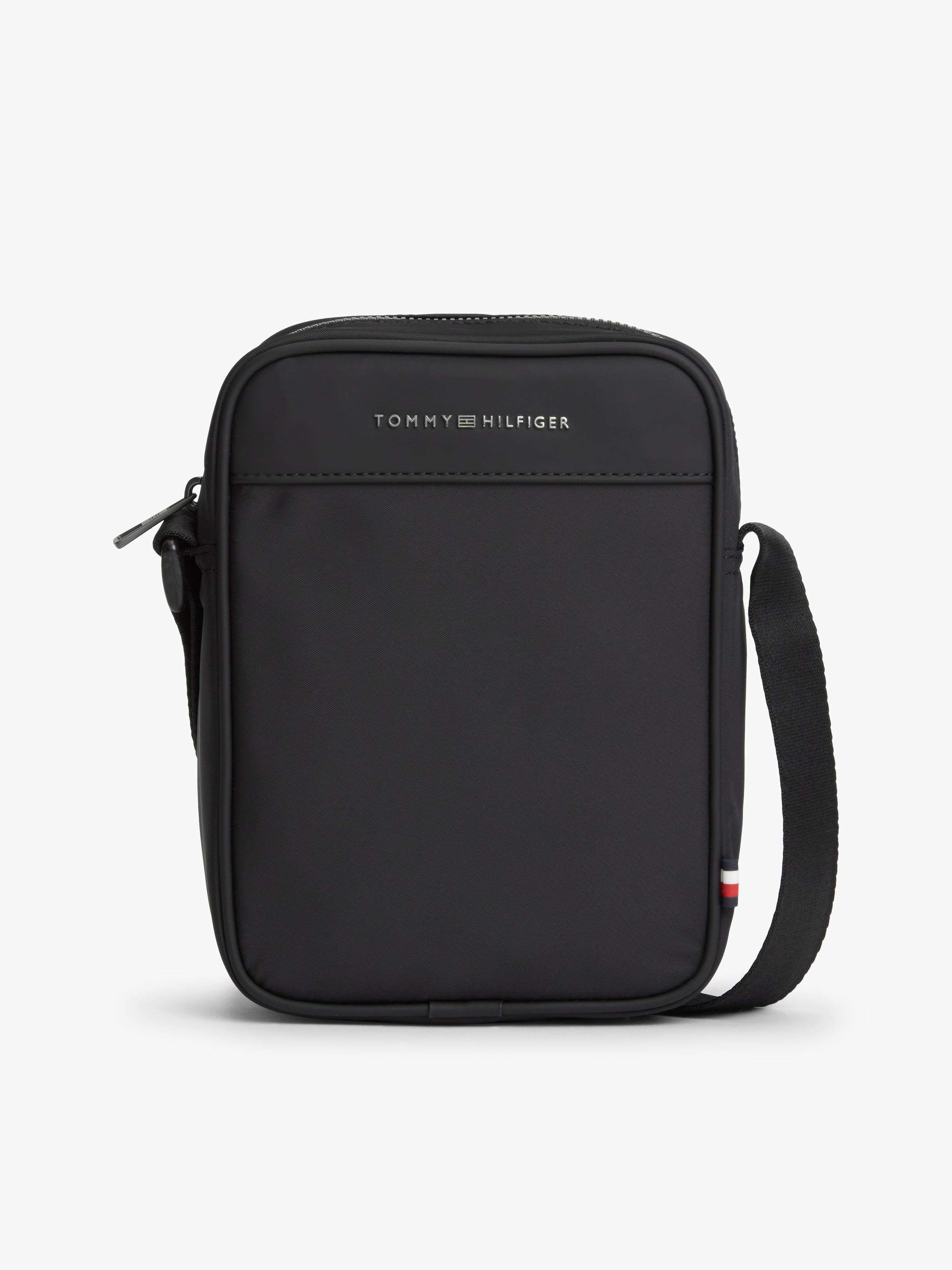 Metal Logo Crossbody Reporter Bag