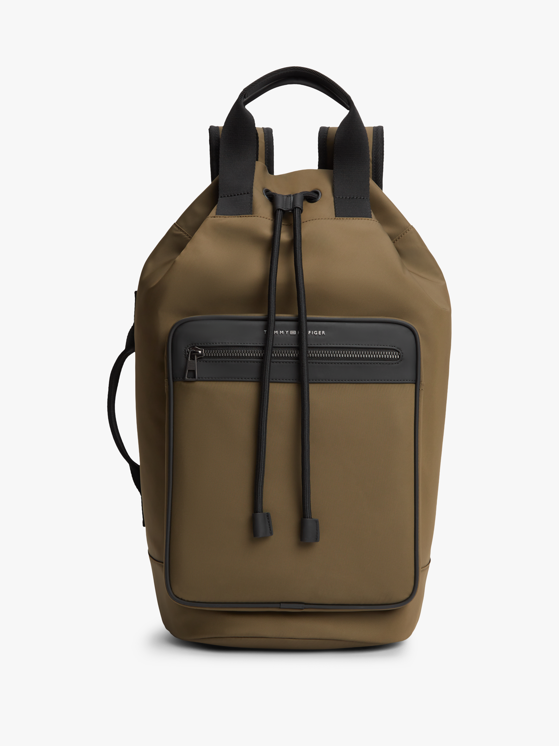 Metal Logo Sling Backpack — Green
