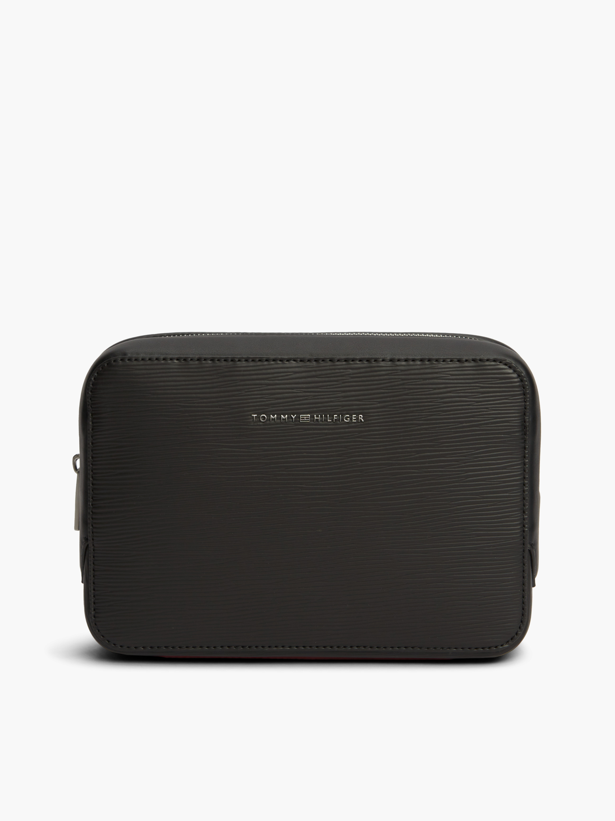 TH Business Textured Washbag — BLACK