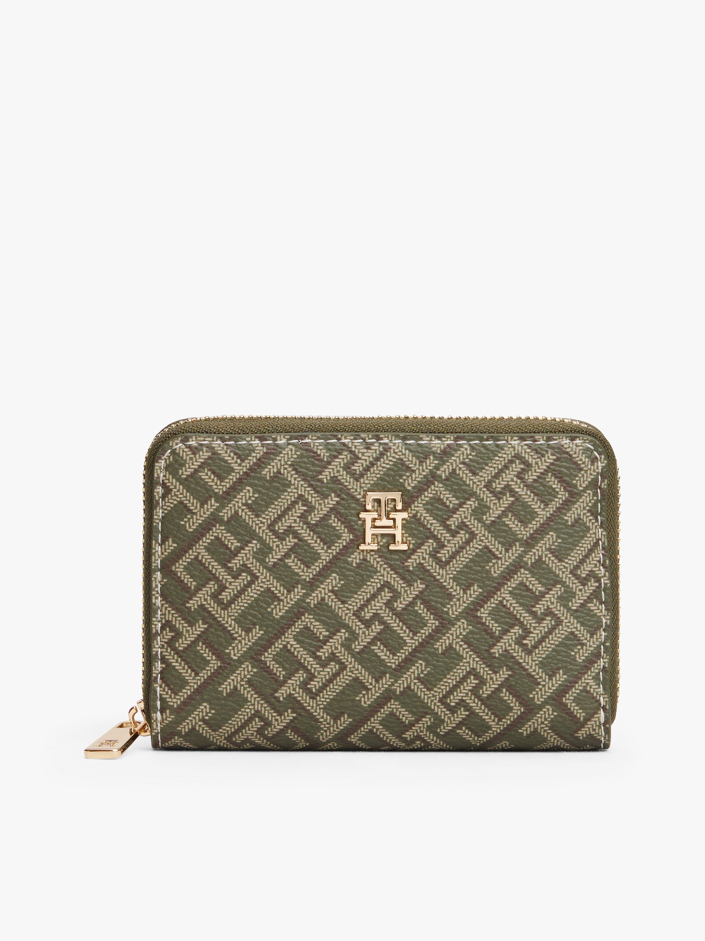 TH Monogram Zip-Around Wallet
