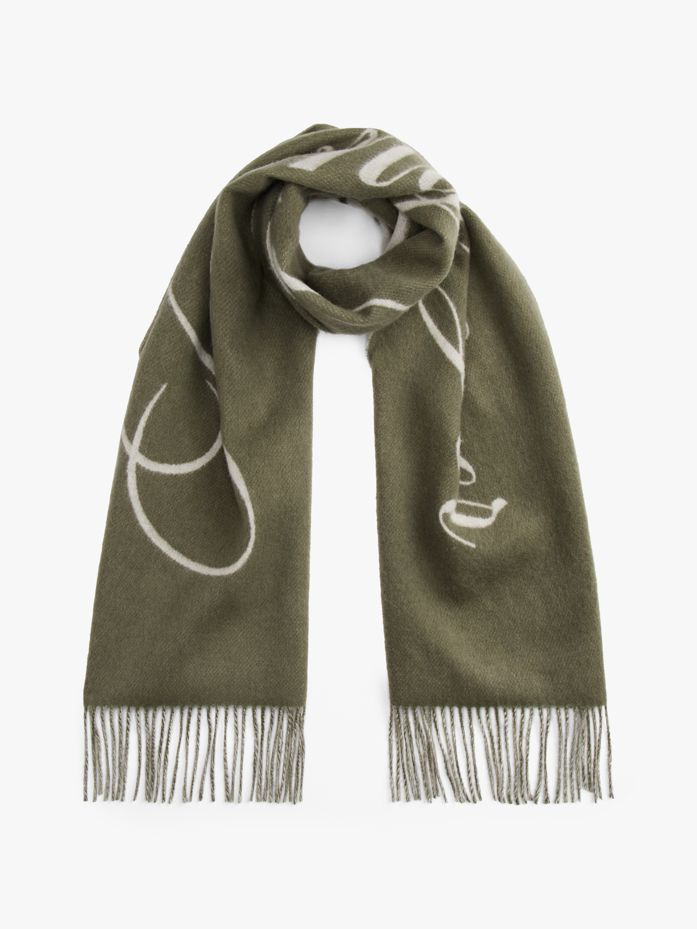 Pure Wool Logo Scarf