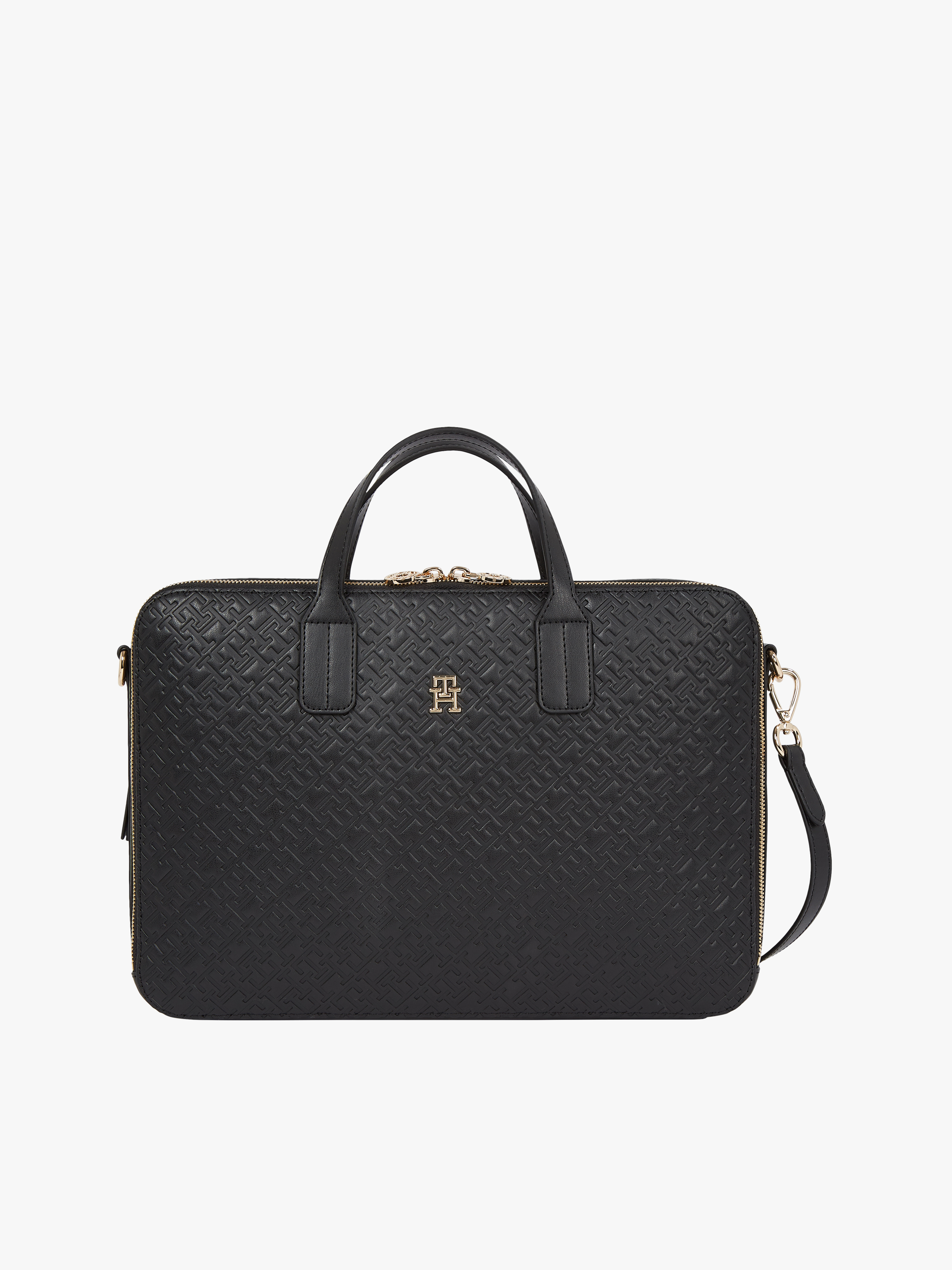 Hilfiger Icon Embossed Logo Laptop Bag