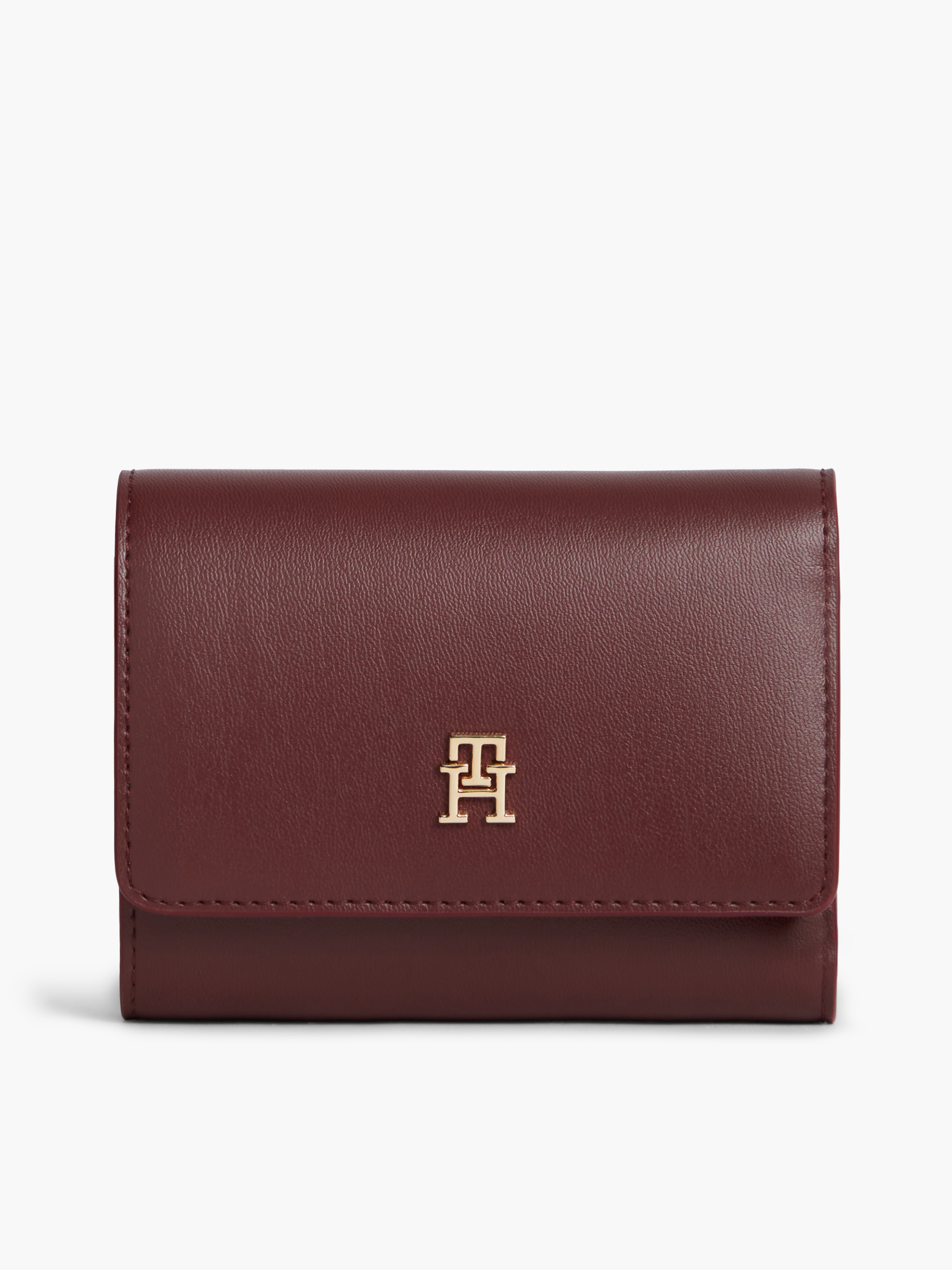 Hilfiger Icon Trifold Wallet — Maroon