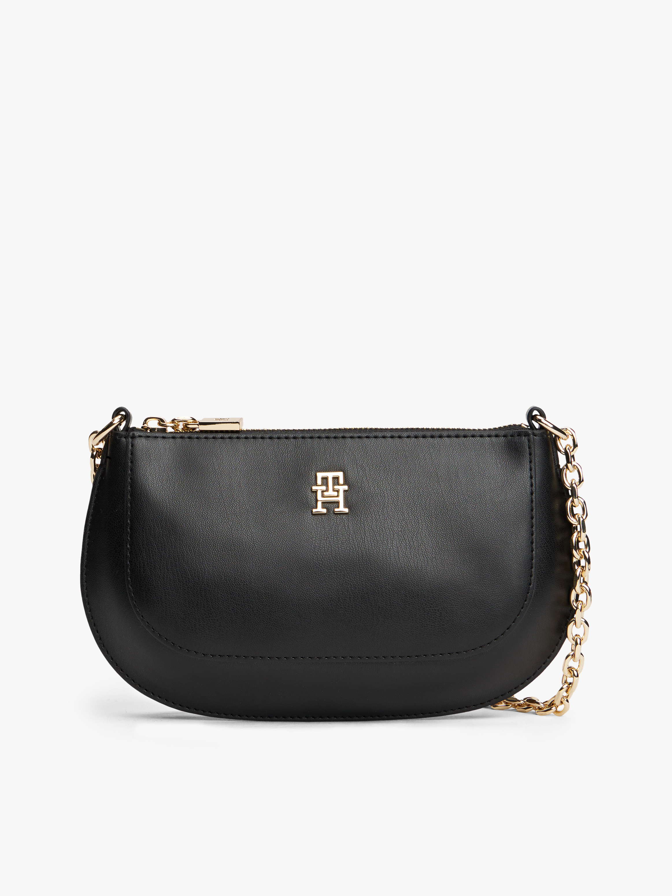 TH Monogram Chain Strap Crossbody Bag