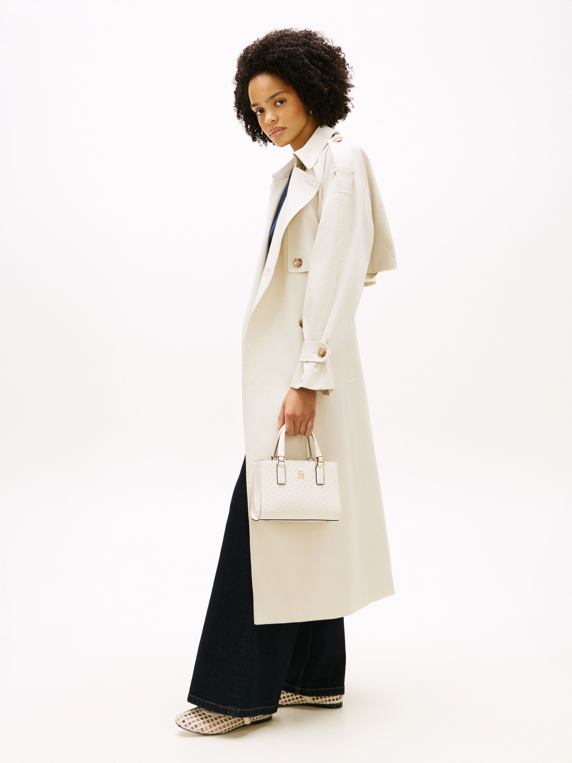 TH Monogram Crossbody Tote Bag