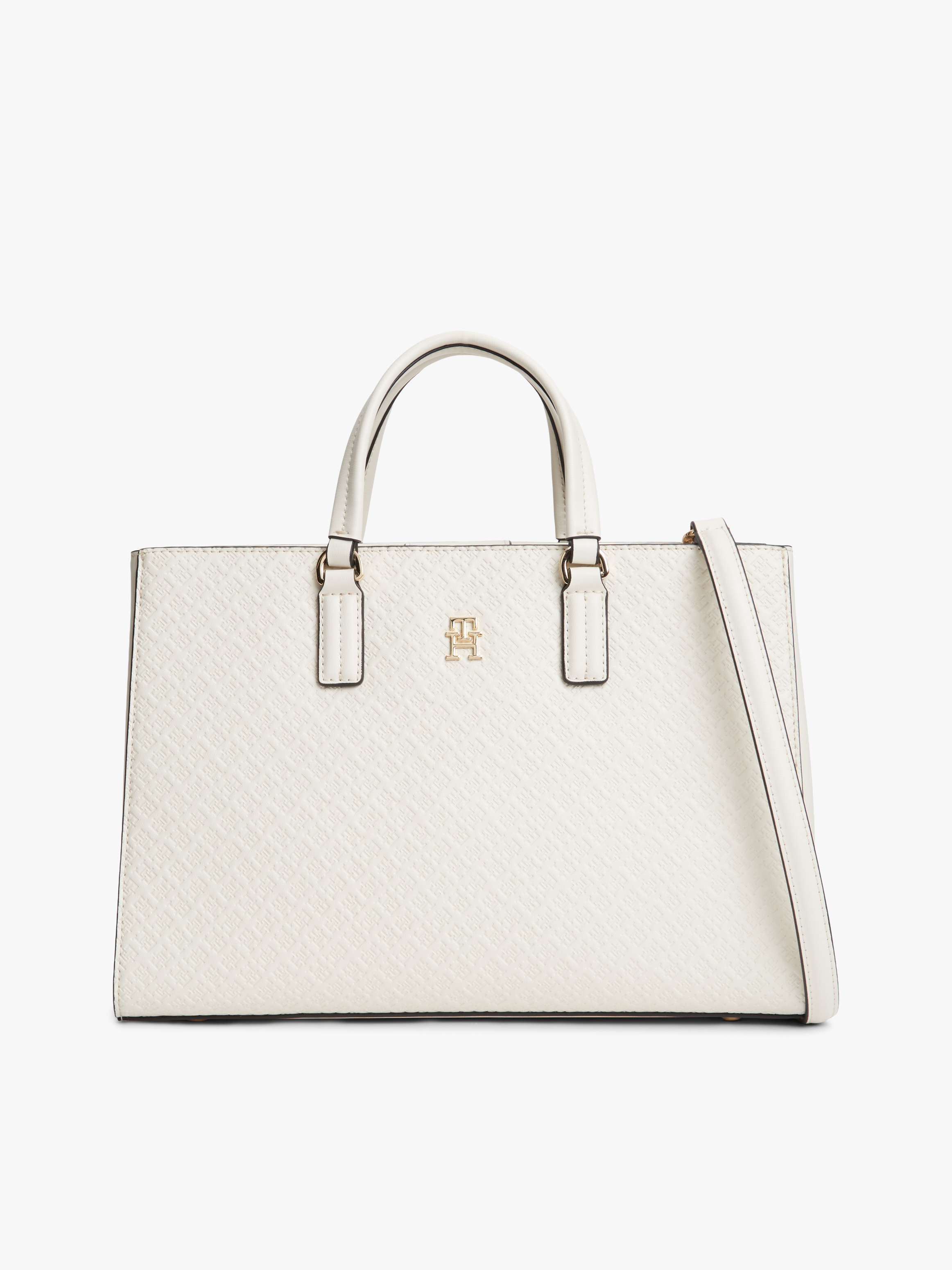 Essential TH Monogram Crossbody Satchel Bag