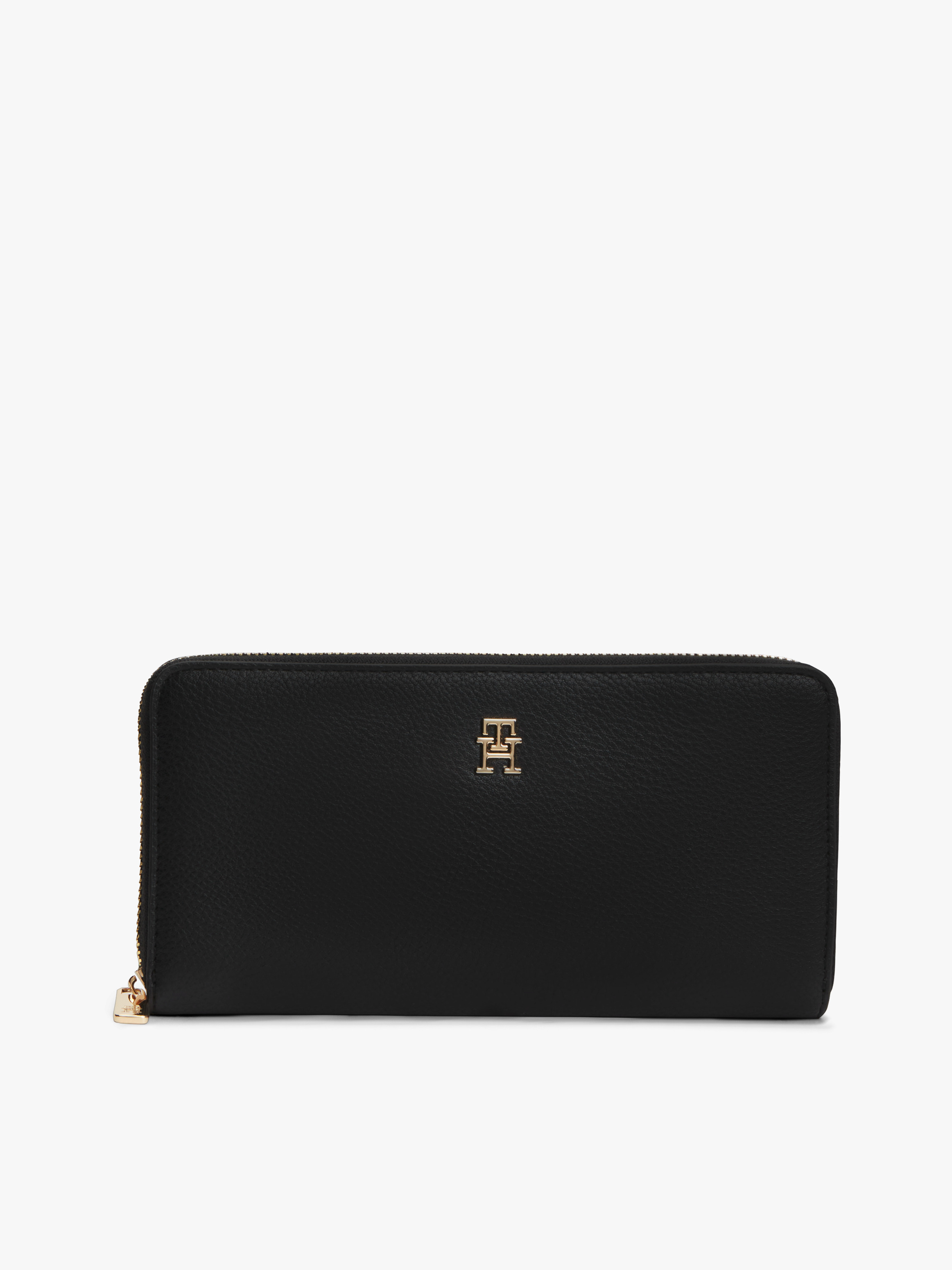 Hilfiger Icon Zip-Around Wallet — Black