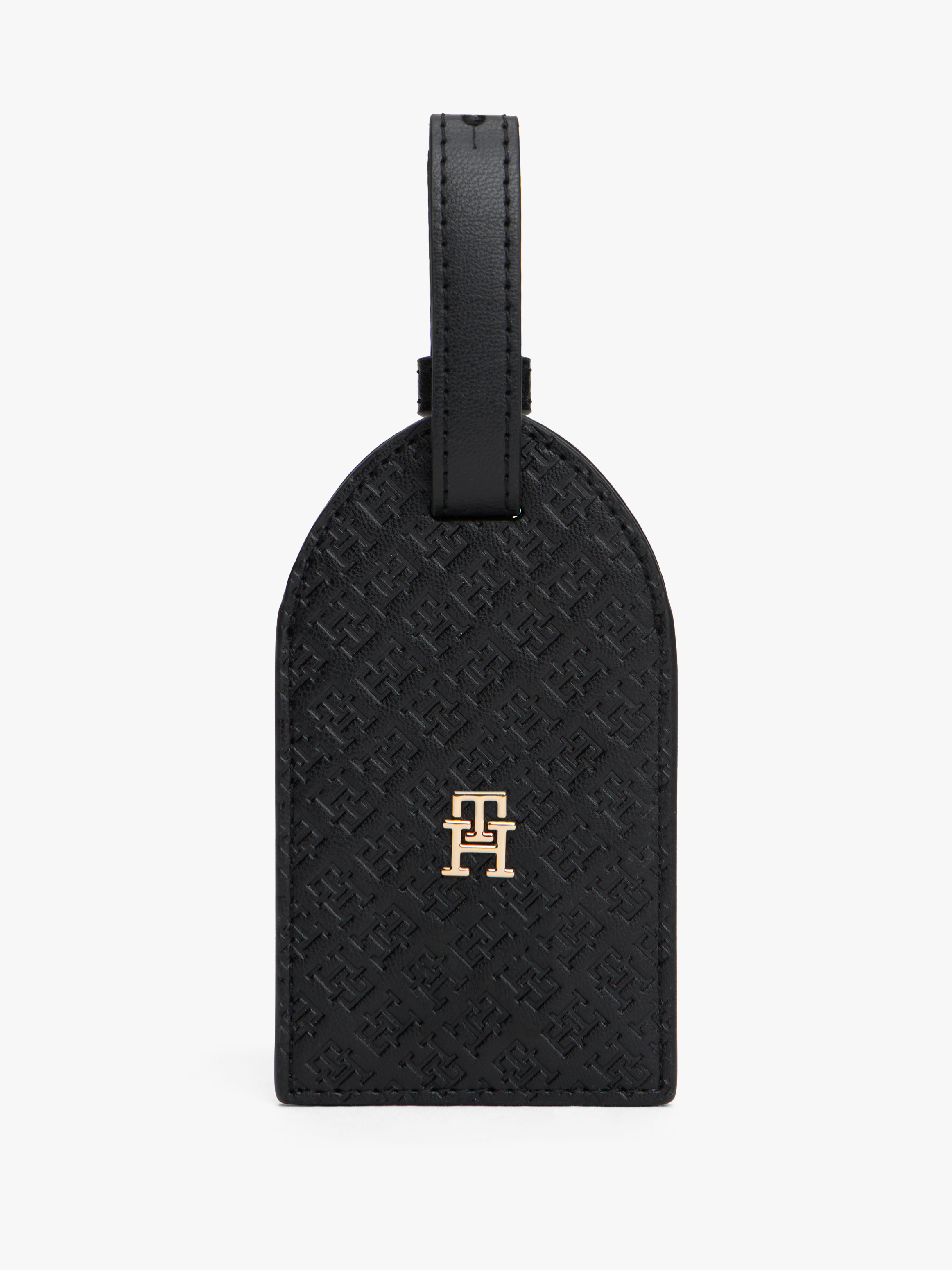 Hilfiger Icon Luggage Tag — Black
