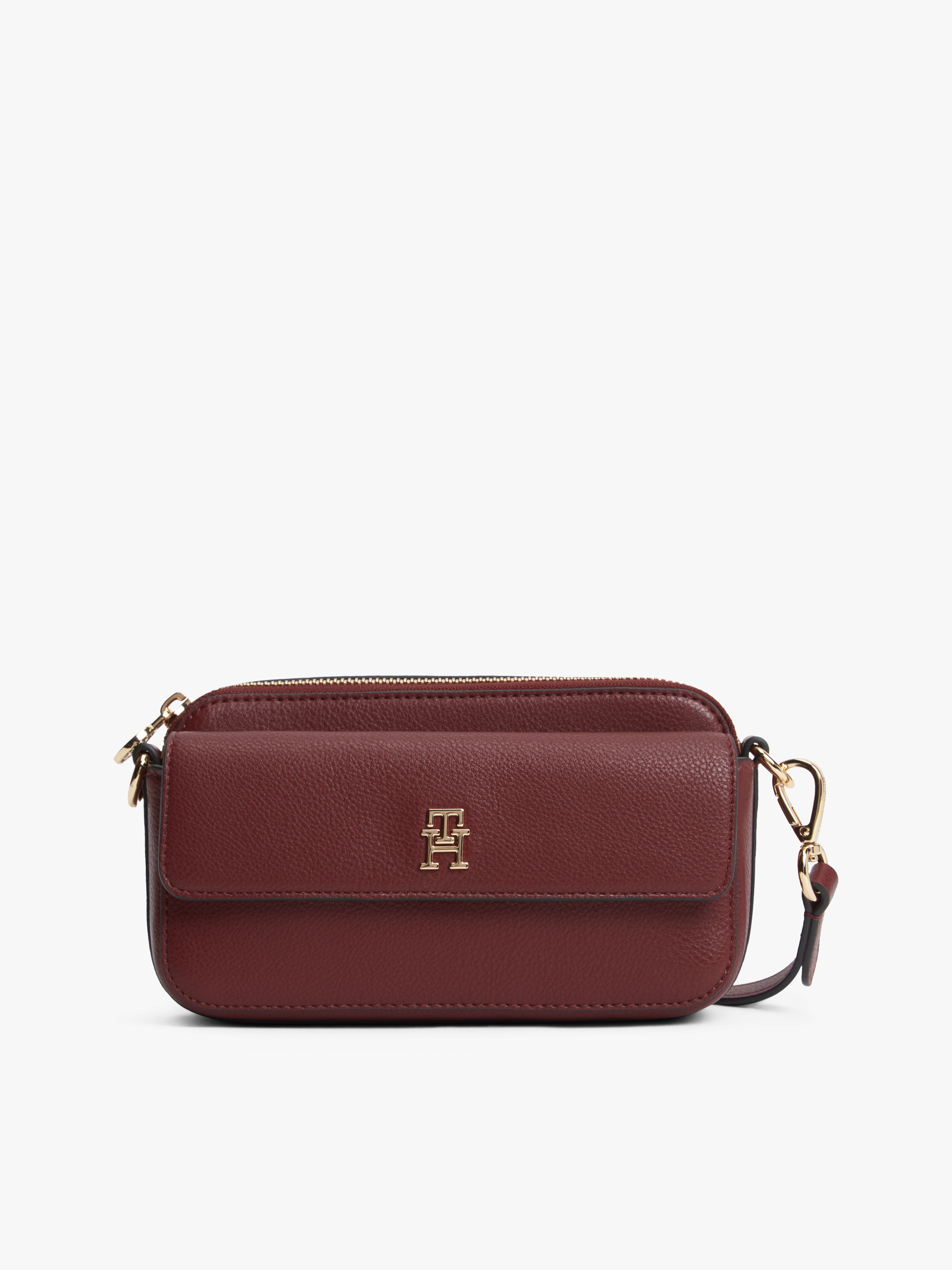 Hilfiger Icon Crossbody Camera Bag — Maroon