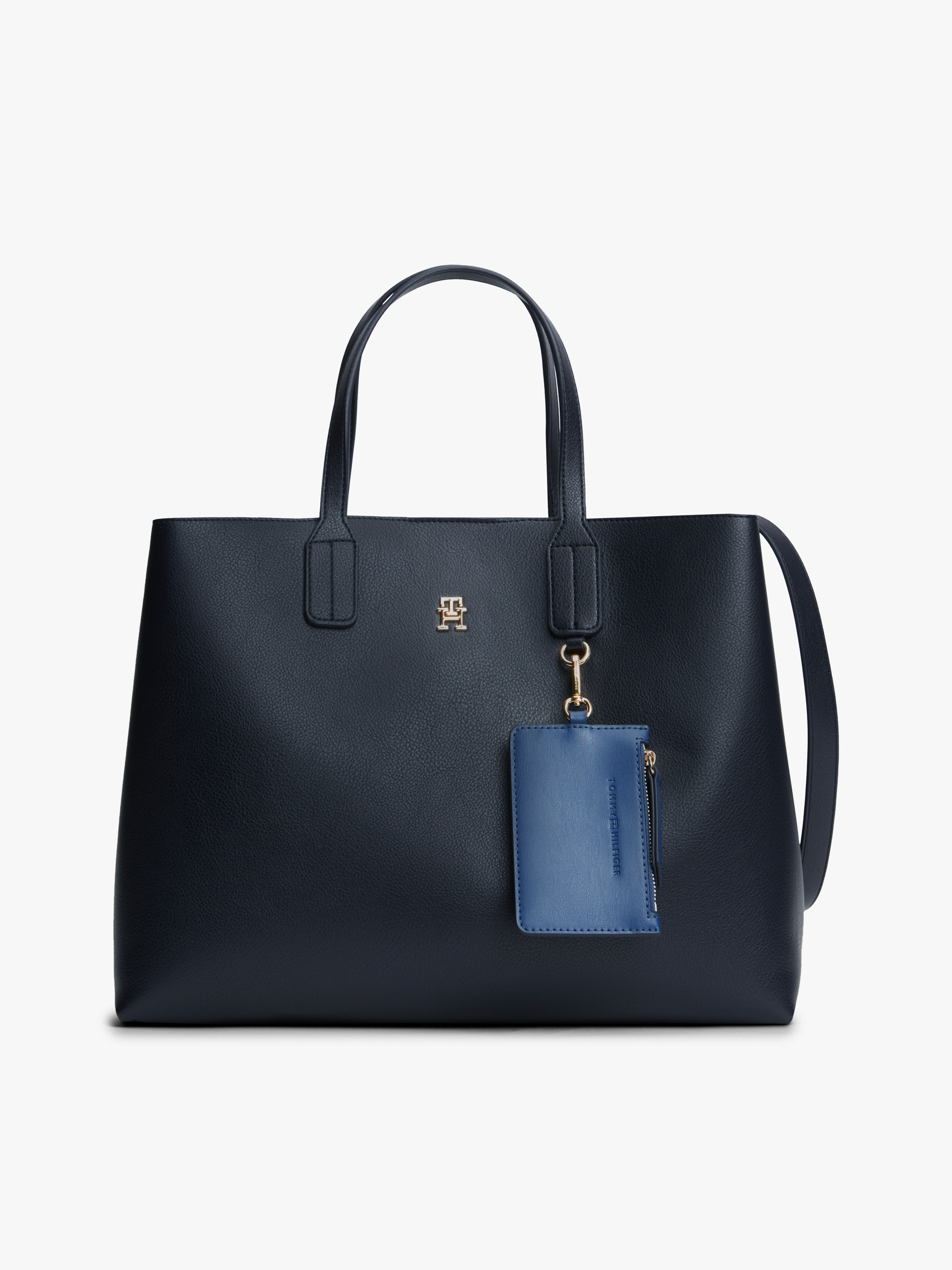 Hilfiger Icon Satchel With Detachable Purse — Navy