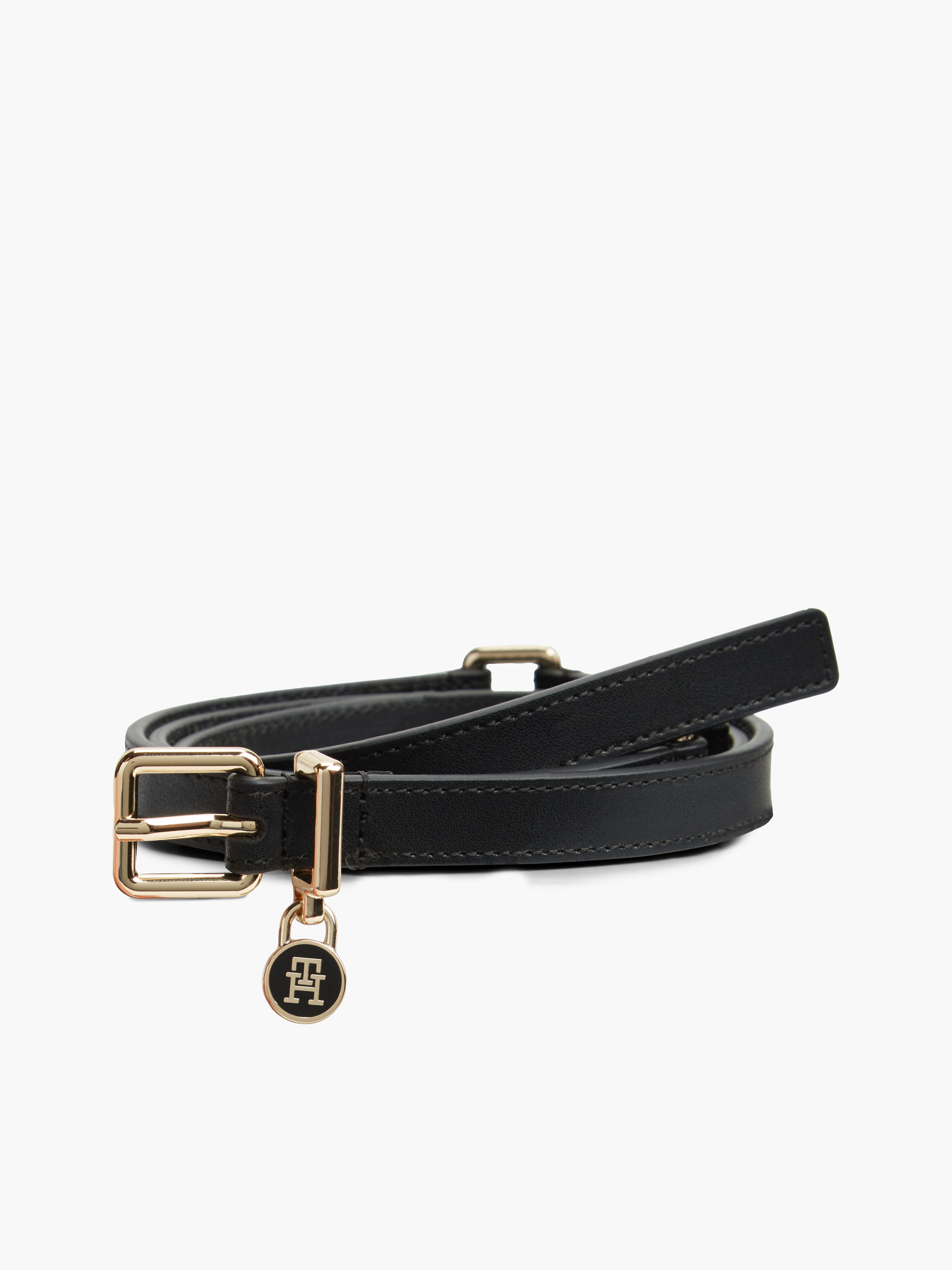 The American Icon Padlock Leather Belt — BLACK