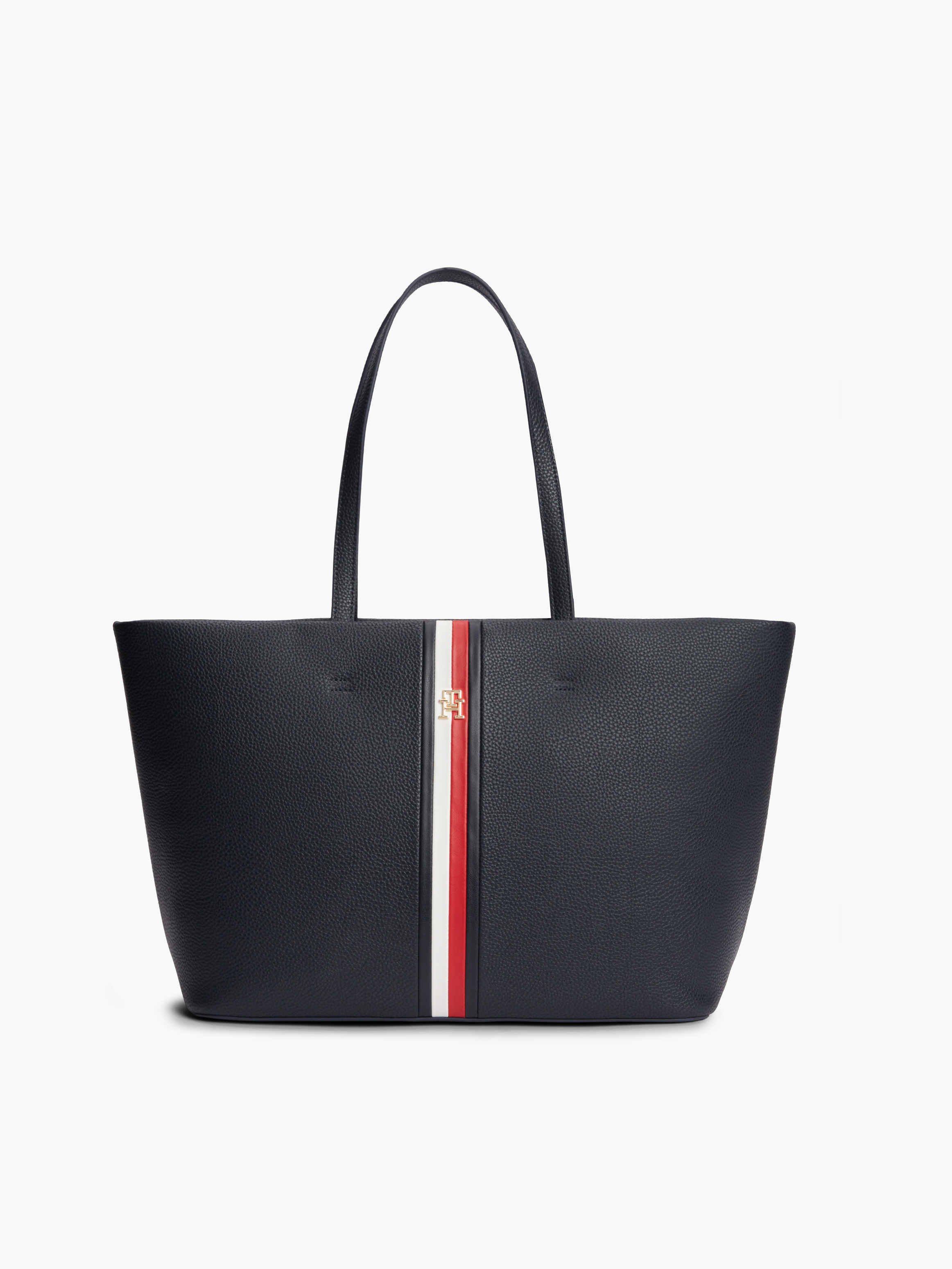 Essential Corporate Global Stripe Tote Bag — Navy
