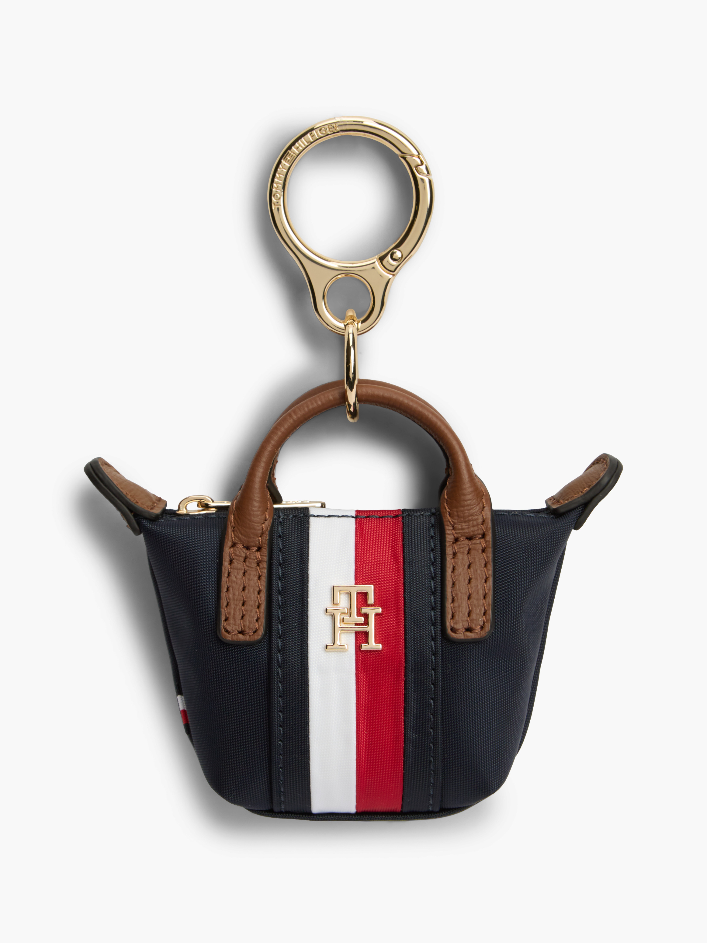 Logo Tote Bag Charm — Navy