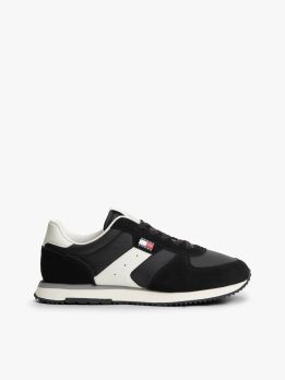 Suede Mixed Texture Trainers