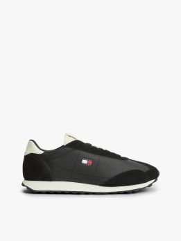 Retro Archive Runner Trainers with Leather