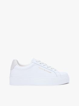 Logo Leather Platform Cupsole Trainers