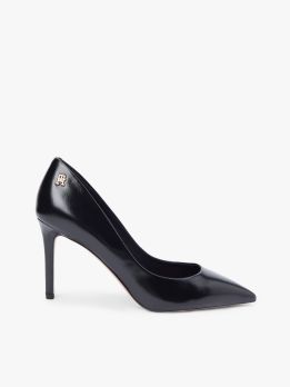 Leather Pointed Toe Stiletto Heels