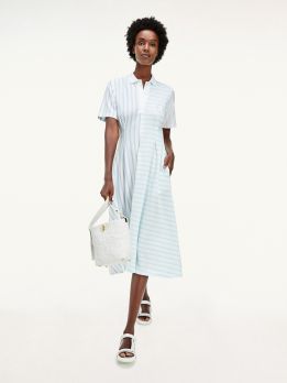 Tommy icons stripe popover dress