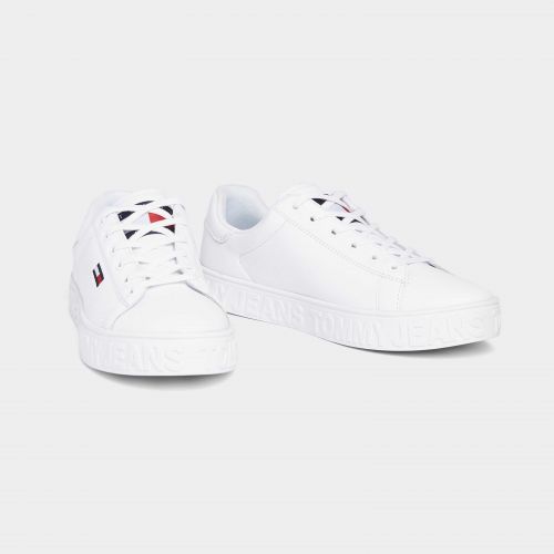 cool tommy leather trainers