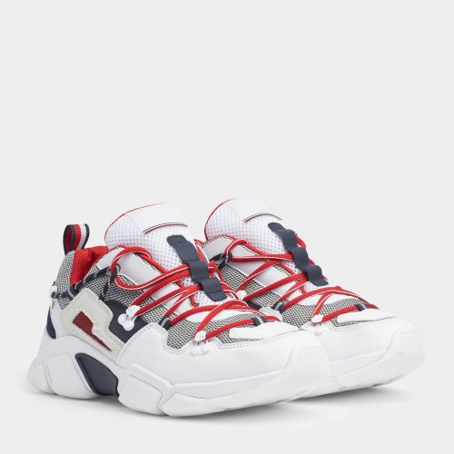 tommy hilfiger chunky sole leather trainers