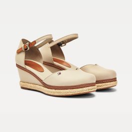 tommy hilfiger closed toe wedges