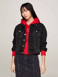 Tommy hilfiger jacket denim hot sale womens