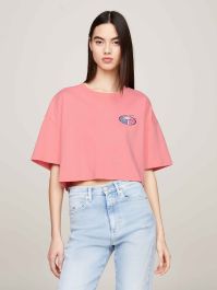 Tommy Hilfiger Women's Bandeau Tube Top with Classic Tommy Jeans Color  Block and Logo, Scarlet Flames, Small : Buy Online at Best Price in KSA -  Souq is now : Fashion