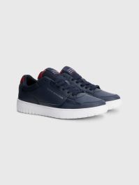 Tommy hilfiger hot sale leather sneakers