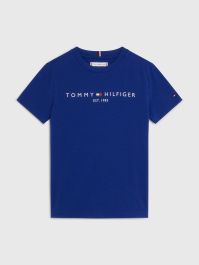 Tommy Hilfiger Kids' Signature Tape Logo T-Shirt Yellow in Dubai, UAE