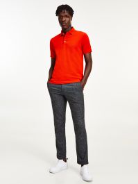 Orange tommy hilfiger clearance polo