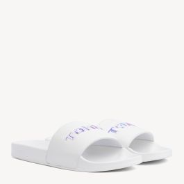 tommy hilfiger iridescent metallic sliders