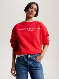 Tommy icons cropped store hoodie