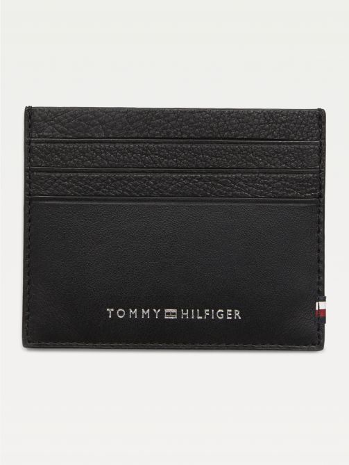 Contrast Panel Leather Card Holder