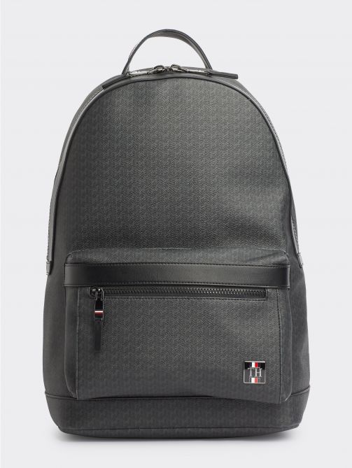 حقيبة ظهر من قماش الكانفاس بأحرف شعار تومي هيلفيغر