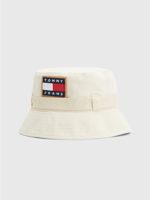Tommy Badge Canvas Bucket Hat
