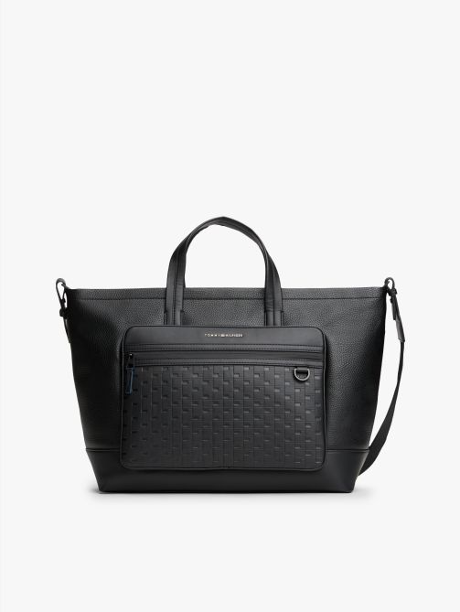 Modern Repeat Flag Pocket Tote Bag