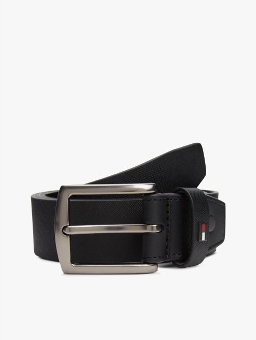 Denton Adjustable Textured Leather Belt
