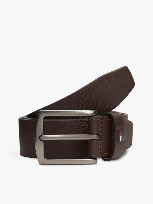Denton Adjustable Textured Leather Belt